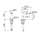 Miscelatore Monocomando Lavabo Fold Cromato Aquasanit