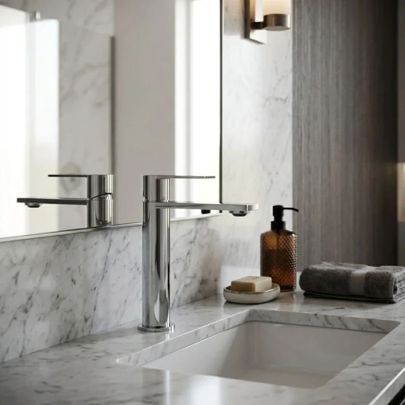 Miscelatore Monocomando Lavabo Fold Cromato Aquasanit