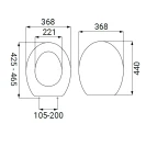 Sedile in termoindurente per vaso serie 3age