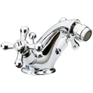 Rubinetto bidet Liberty cromato con vitoni ceramici | Remer