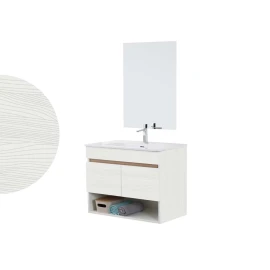 Feridras Revital 80 cm bianco frassinato - Mobile bagno
