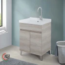 Mobile lavatoio Feridras 60 cm rovere grigio