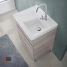 Mobile lavatoio Feridras 60 cm rovere grigio