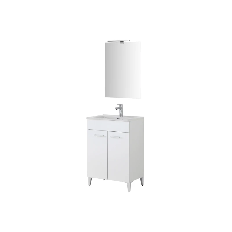 Mobile bagno Greta Feridras 60 cm bianco lucido