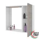 Specchiera Mondo 2.0 Feridras in rovere chiaro con LED