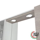 Specchiera Mondo 2.0 Feridras in rovere chiaro con LED