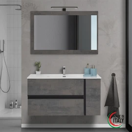 Mobile bagno Feridras Oxid 90 cm ossido grigio