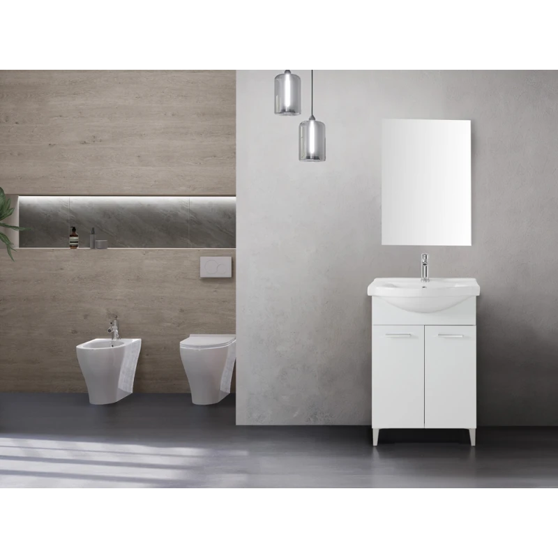 Composizione bagno Feridras Stella 55 cm con lavabo