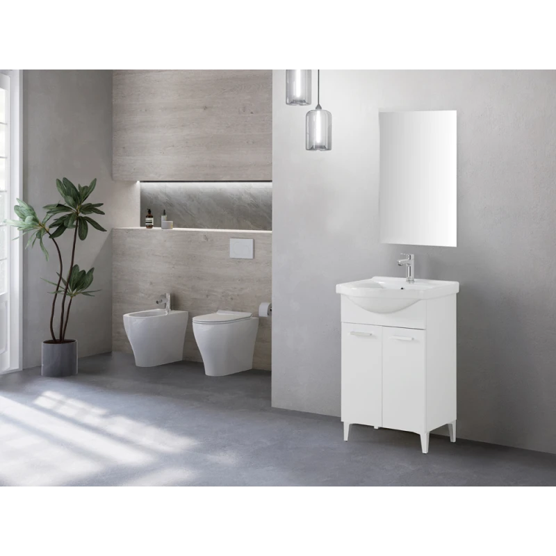 Composizione bagno Feridras Stella 55 cm con lavabo