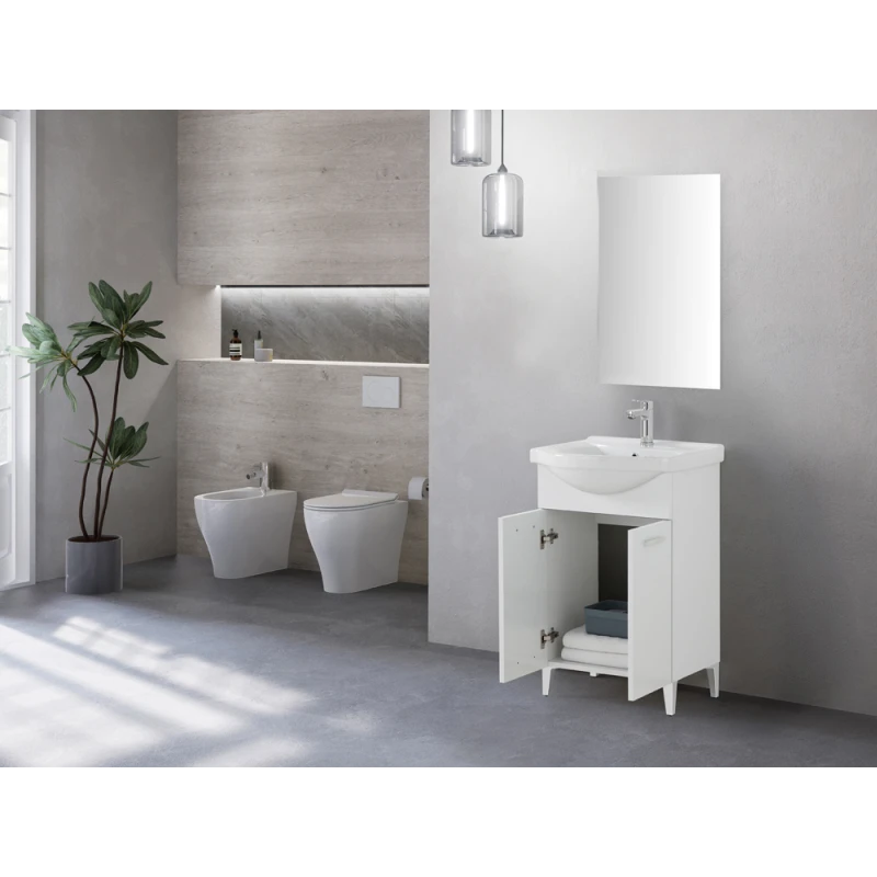 Composizione bagno Feridras Stella 55 cm con lavabo
