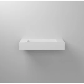 Lavabo sospeso Feridras in resina bianco 90 cm