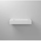 Lavabo sospeso Feridras in resina bianco 90 cm