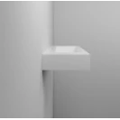 Lavabo sospeso Feridras in resina bianco 90 cm