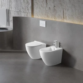 Vaso filomuro Feridras T-Color bianco opaco