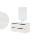 Composizione bagno Revital Feridras 100 cm bianco frassinato