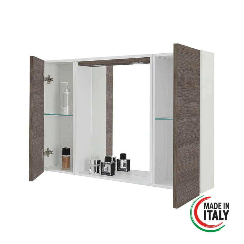 Specchiera Feridras Mondo 2.0 in rovere scuro