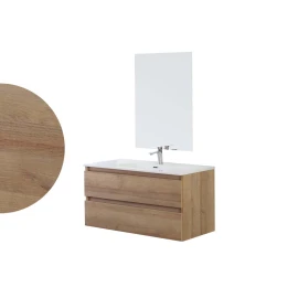 Mobile bagno sospeso Feridras Revital 80 rovere di Bordeaux