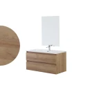 Mobile bagno sospeso Feridras Revital 80 rovere di Bordeaux