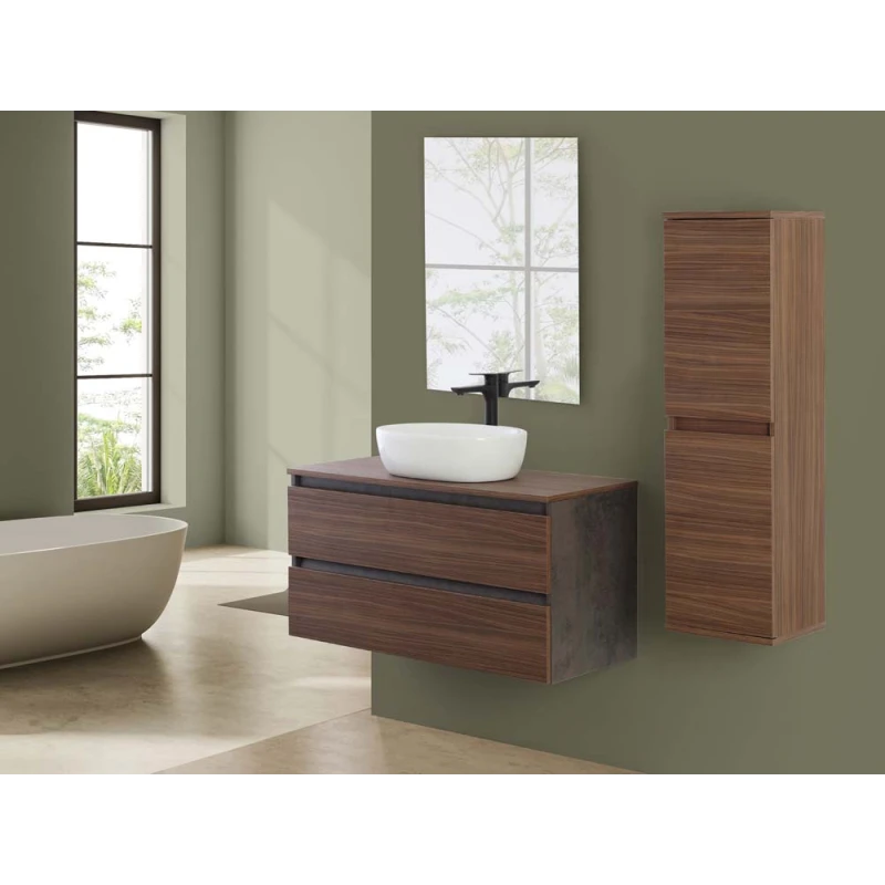 Mobile bagno Feridras Revital 100 cm in noce canaletto