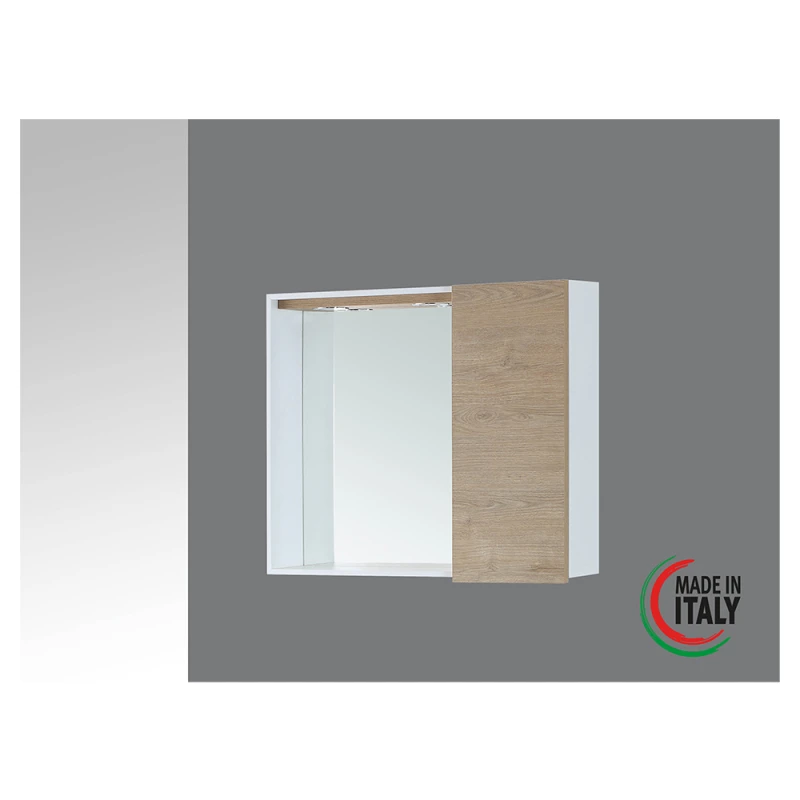 Specchiera Feridras Stella con LED e mensola