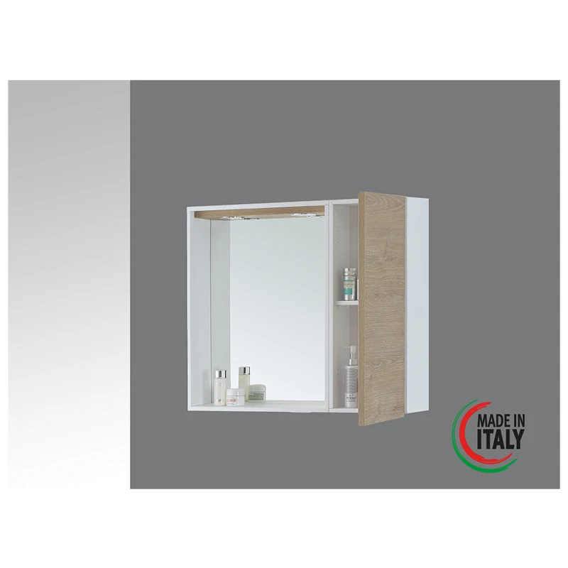 Specchiera Feridras Stella con LED e mensola