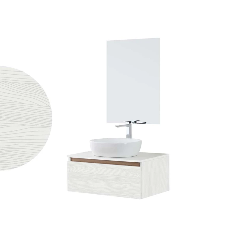 Composizione bagno Revital 80 Feridras - bianco frassinato