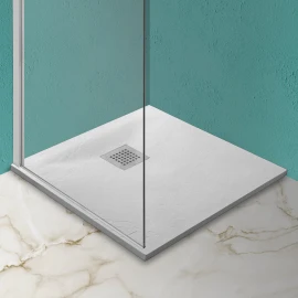 Piatto doccia Feridras 70x70 marmoresina bianco