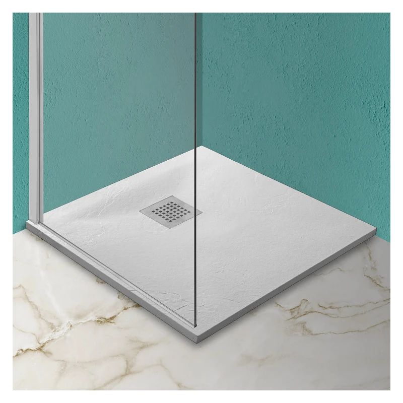 Piatto doccia Feridras 70x70 marmoresina bianco