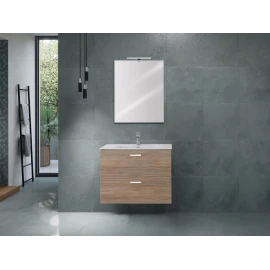 Mobile bagno sospeso Feridras Greta 80 cm rovere