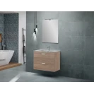 Mobile bagno sospeso Feridras Greta 80 cm rovere
