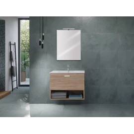Mobile bagno sospeso Greta Feridras 80 cm rovere di Tropea