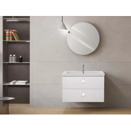 Mobile bagno Feridras Bravissimo 80 in bianco frassinato