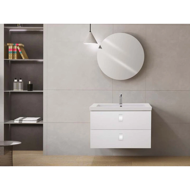 Mobile bagno Feridras Bravissimo 80 in bianco frassinato
