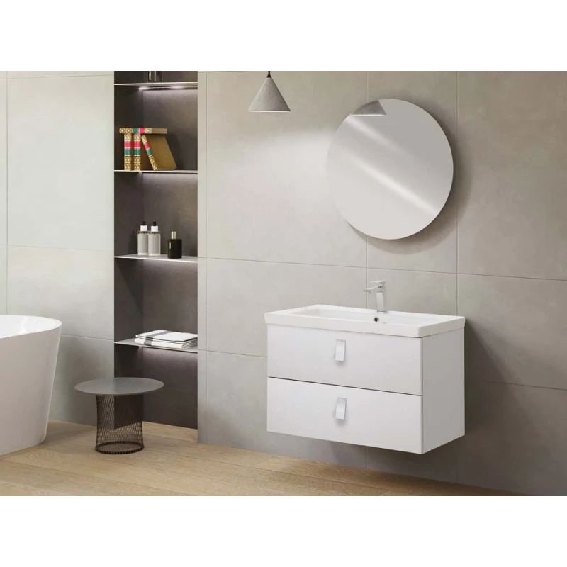 Mobile bagno Feridras Bravissimo 80 in bianco frassinato