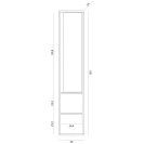 Pensile Shelf Feridras 30 cm rovere di bordeaux