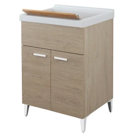 Lavatoio Feridras 60 cm in rovere dolomite