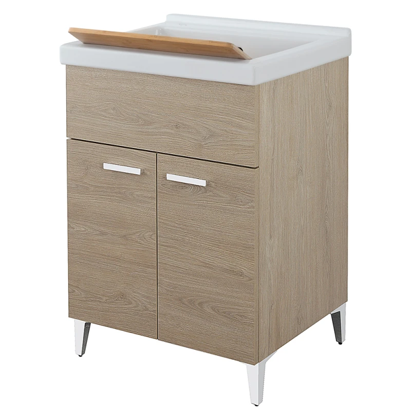 Lavatoio Feridras 60 cm in rovere dolomite