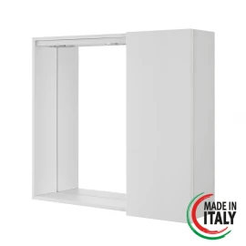 Specchiera Mondo 2.0 Feridras in bianco lucido