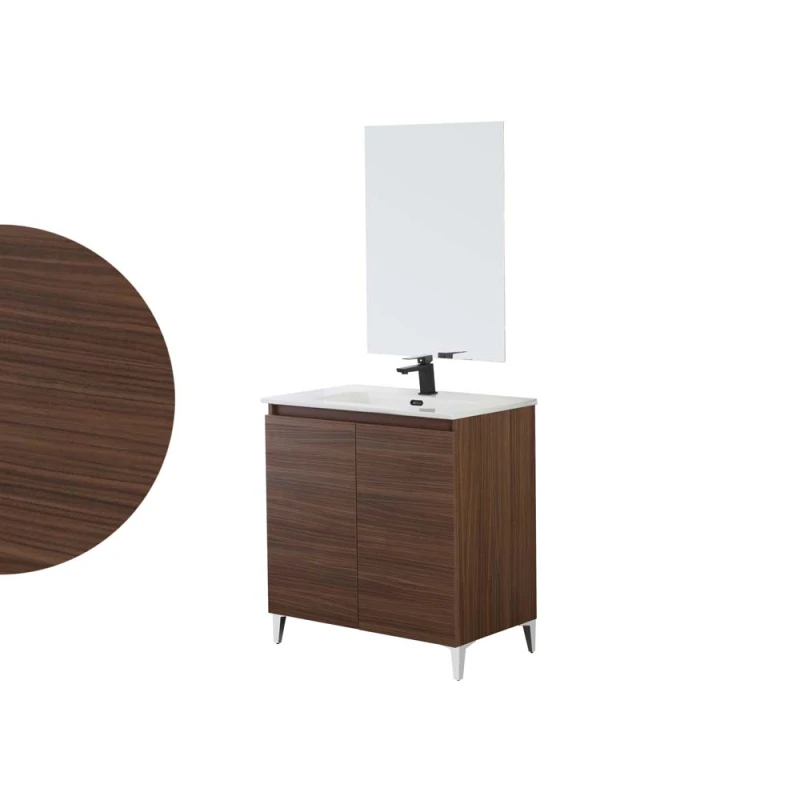 Feridras Revital 80 cm noce canaletto - Mobile bagno