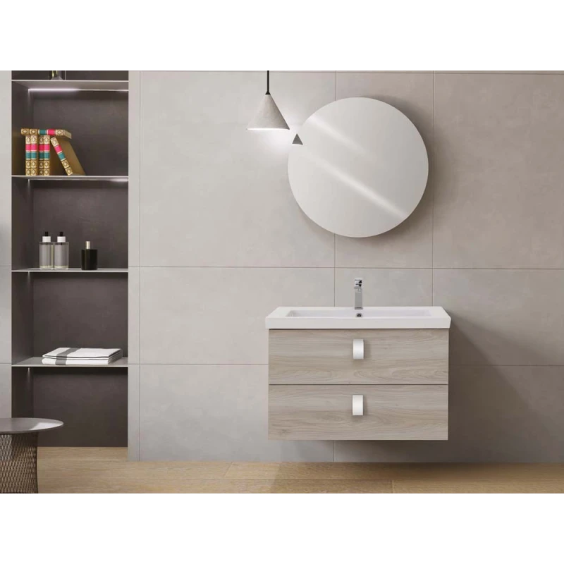 Composizione bagno Feridras Bravissimo 80 rovere grigio