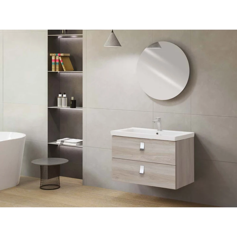 Composizione bagno Feridras Bravissimo 80 rovere grigio