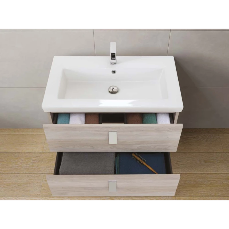 Composizione bagno Feridras Bravissimo 80 rovere grigio