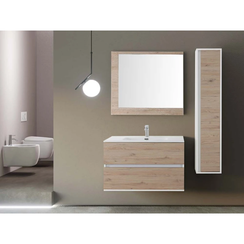 Mobile bagno Feridras Fabula 90 rovere di bordeaux