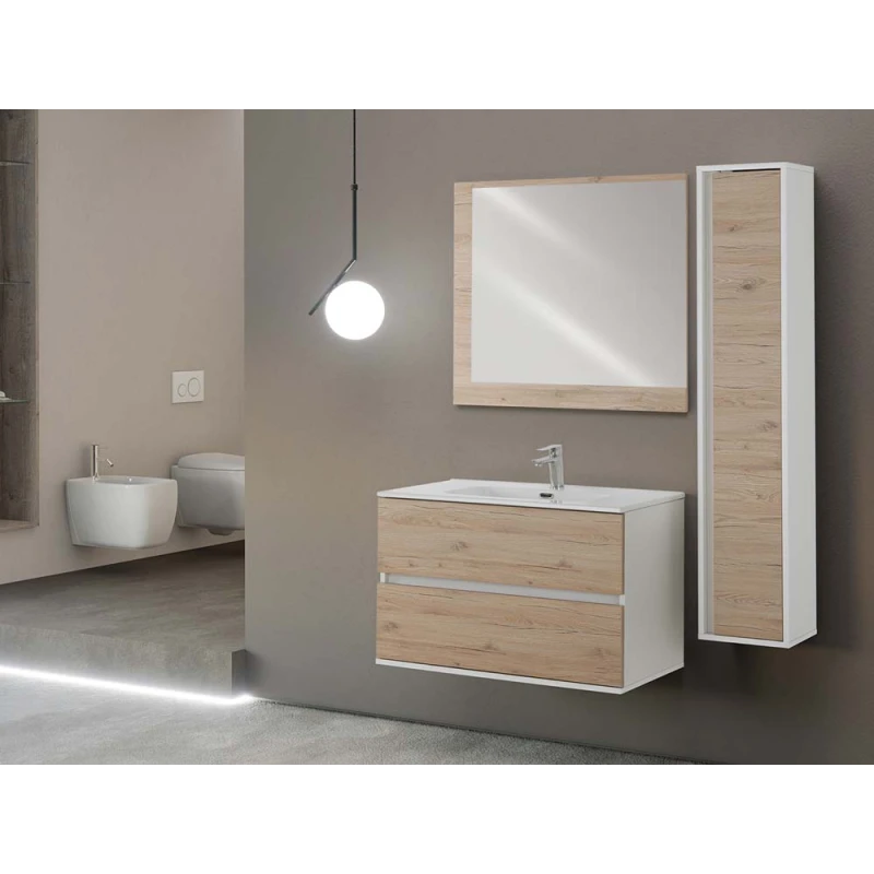 Mobile bagno Feridras Fabula 90 rovere di bordeaux