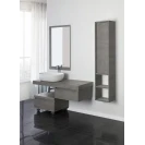 Composizione bagno Shelf Feridras 120 cm cemento