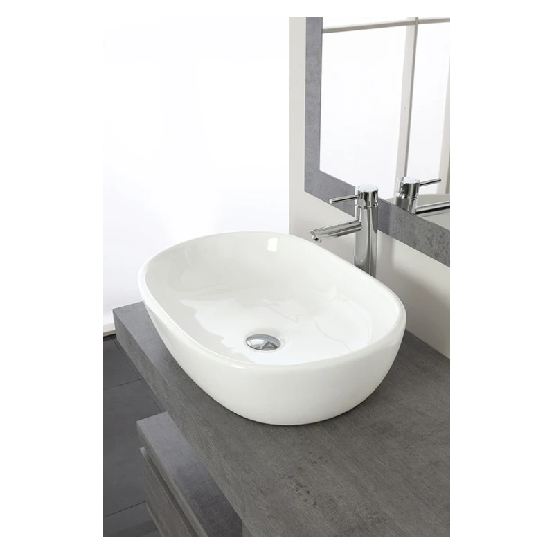 Composizione bagno Shelf Feridras 120 cm cemento