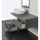 Composizione bagno Shelf Feridras 120 cm cemento