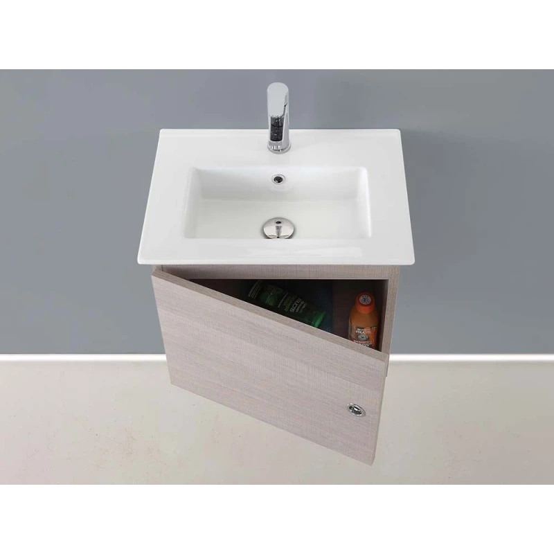 Mobile bagno sospeso Feridras Si50 in rovere chiaro