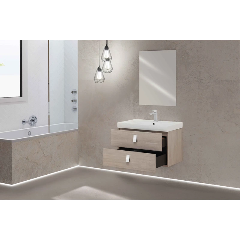 Feridras Bravo75 75 cm rovere chiaro - mobile bagno sospeso