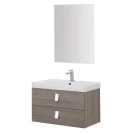 Feridras Bravo75: mobile bagno sospeso rovere scuro